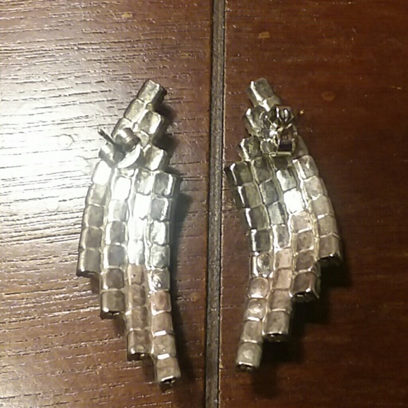 Red & Silver Earrings - Picture 4 of 4